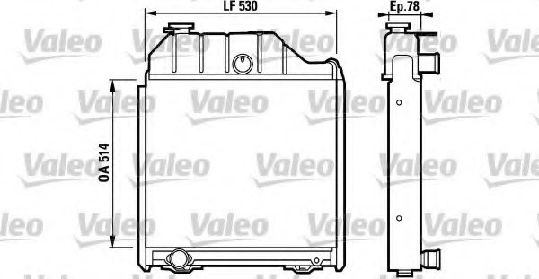 VALEO 730813 Radiator, engine cooling